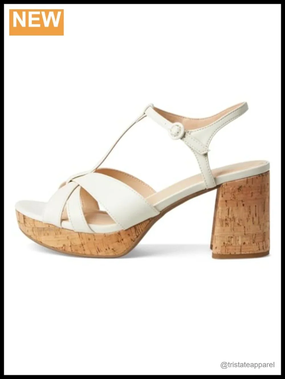 Platform Slingback Sandal with Buckle Closure and Flexible TPR Outsole